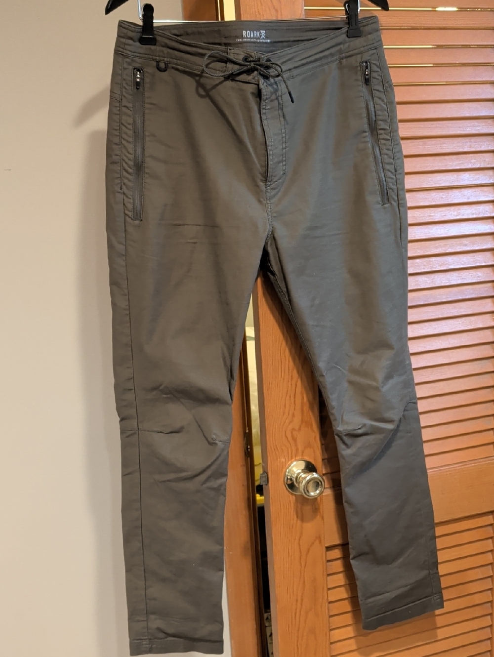 Roark Men's Olive Green Drawstring Chinos
